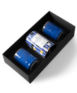 Alternative view of Set cadou 2 căni artizanale "Kaze" & Ceai Verde japonez Genmaicha