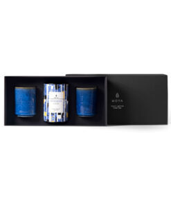 Set cadou 2 căni artizanale "Kaze" & Ceai Verde japonez Genmaicha