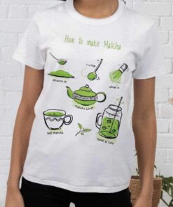 Tricou de bumbac femei How to Make Matcha