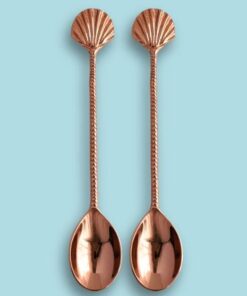 Alternative view of Linguriță metalică rosegold Rawnice - Scoică 20 cm