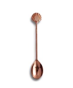 Linguriță metalică rosegold Rawnice - Scoică 20 cm