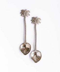 Alternative view of Linguriță metalică Rawnice model vintage - Palmier (argintie)