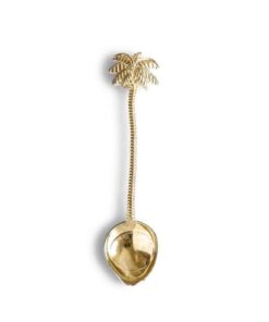 Linguriță metalică Rawnice model vintage - Palmier (aurie)